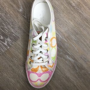 Multicolor coach sneakers